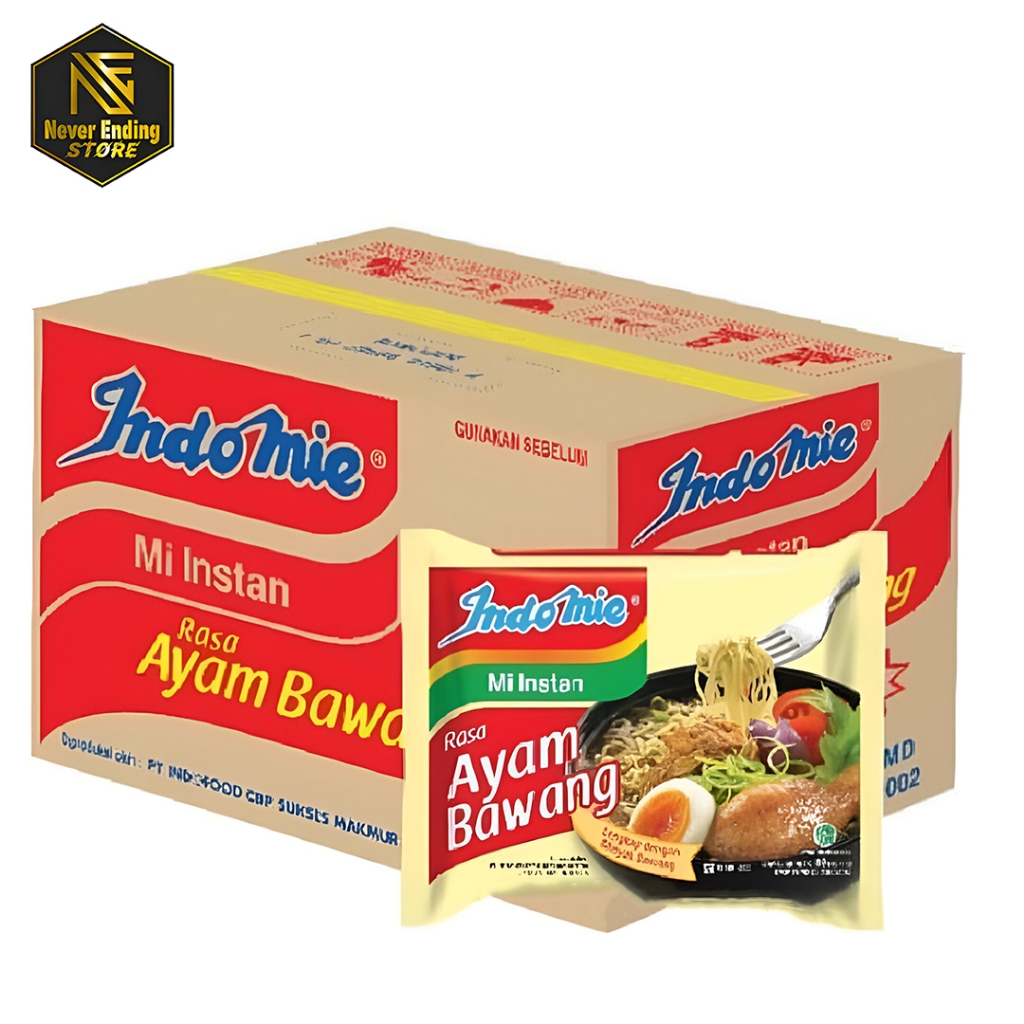 

Indomie Mie Instan Kuah Ayam Bawang 1 Kardus Isi 40pcs