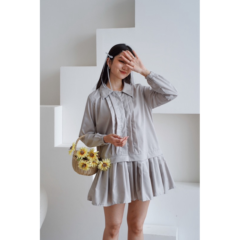 Saturyay - Jennie Oversize Shirt - Mini Dress Inspired by Jennie Blackpink Look