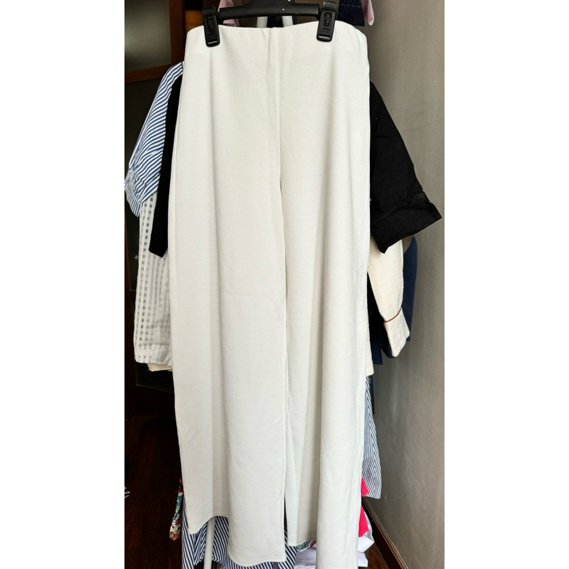 zara white kulot