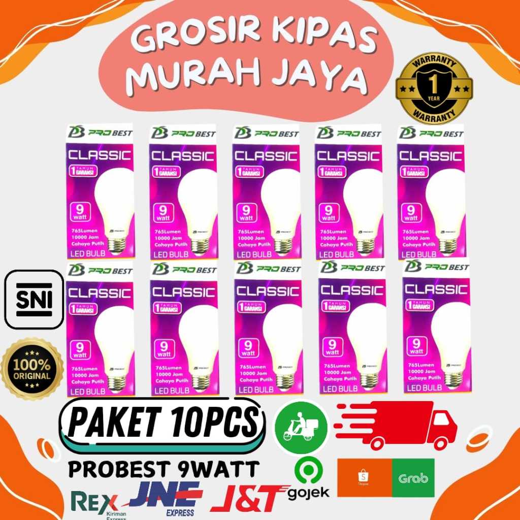 LAMPU LED PROBEST 9WATT PUTIH TERANG LUMMENT 785