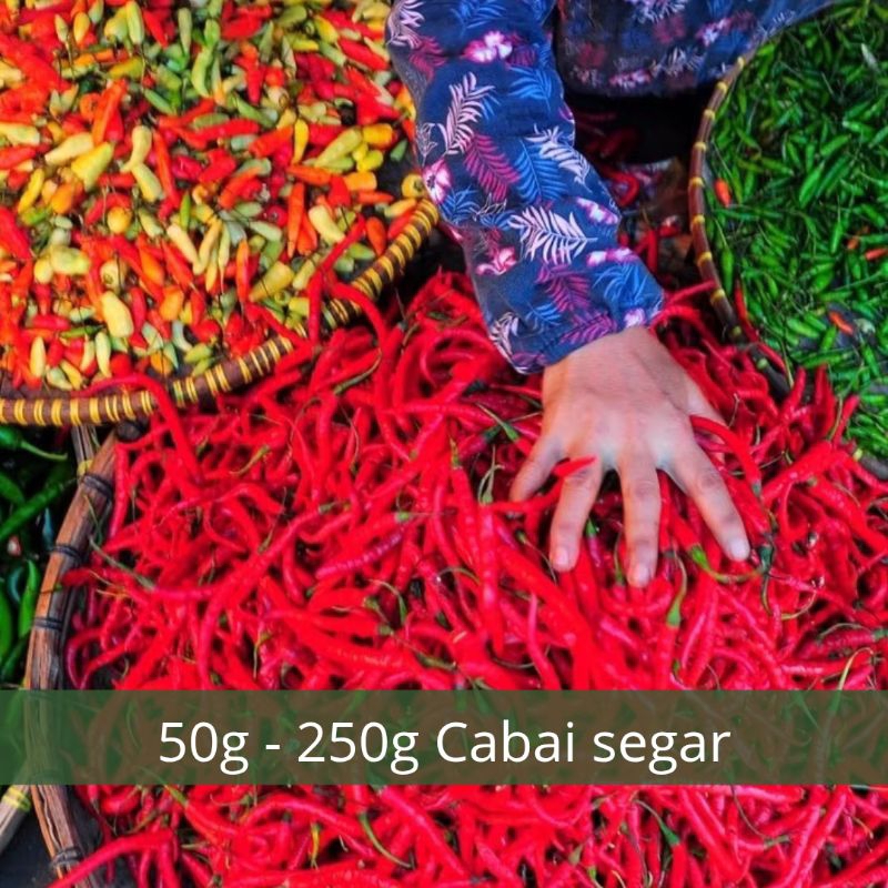 

( 100 gr ) Cabe bukit, Cabe medan, Cabe Aceh, Cabe merah, Cabe hijau, Cabe rawit, Cabe setan, Cabe tunjuk, Cabe caplak, Cabe kering, Cabai kering, Cabai merah, Cabai hijau, Cabai rawit - Pasar pagi instant pekanbaru