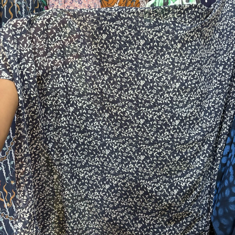 kain ceruty yoryu Motif Bunga - kain ceruti premium motif - kain bahan motif - kain sifon yoryu Moti