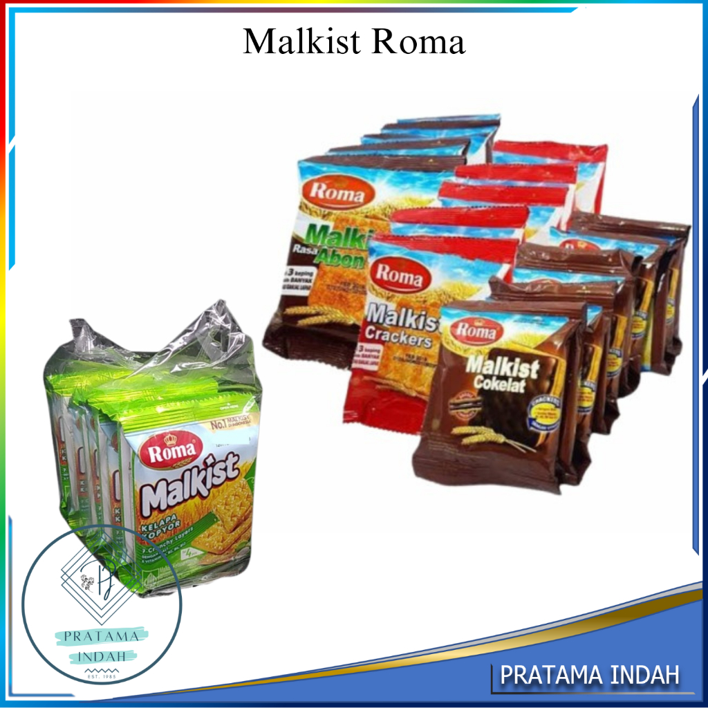 

ROMA MALKIST Harga 1 Pack isi 10 pcs Berbagai Rasa