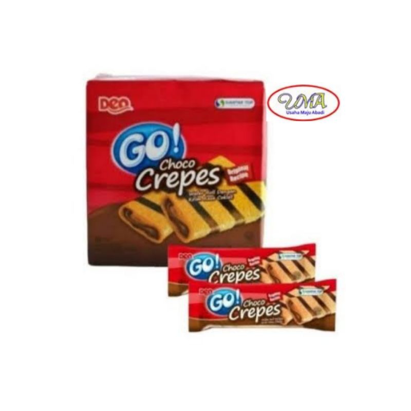 

Go Choco Crepes Wafer Roll krim rasa Coklat 9g x 24 pcs