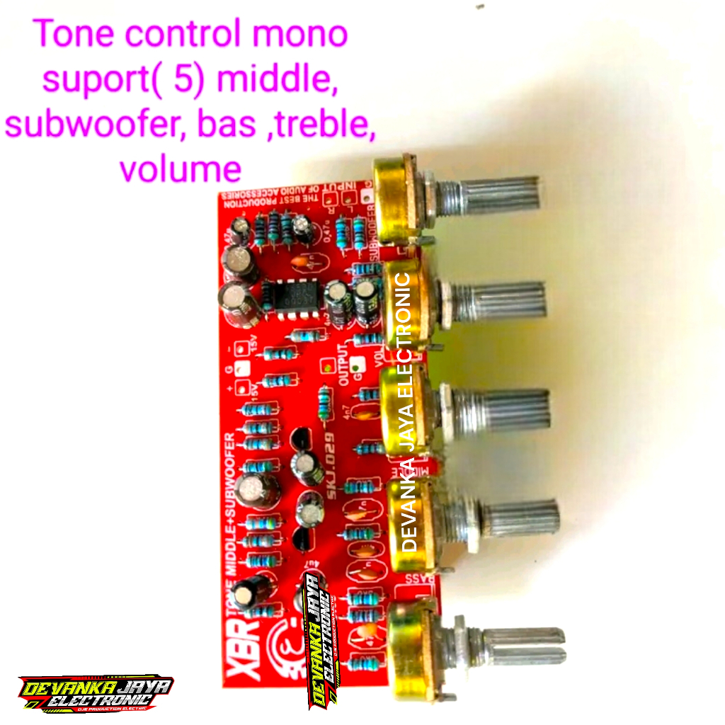 Tone control mono extra midle+ subwoofer