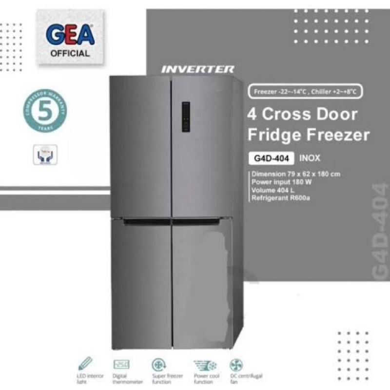 Kulkas GEA G4D 404 Inox