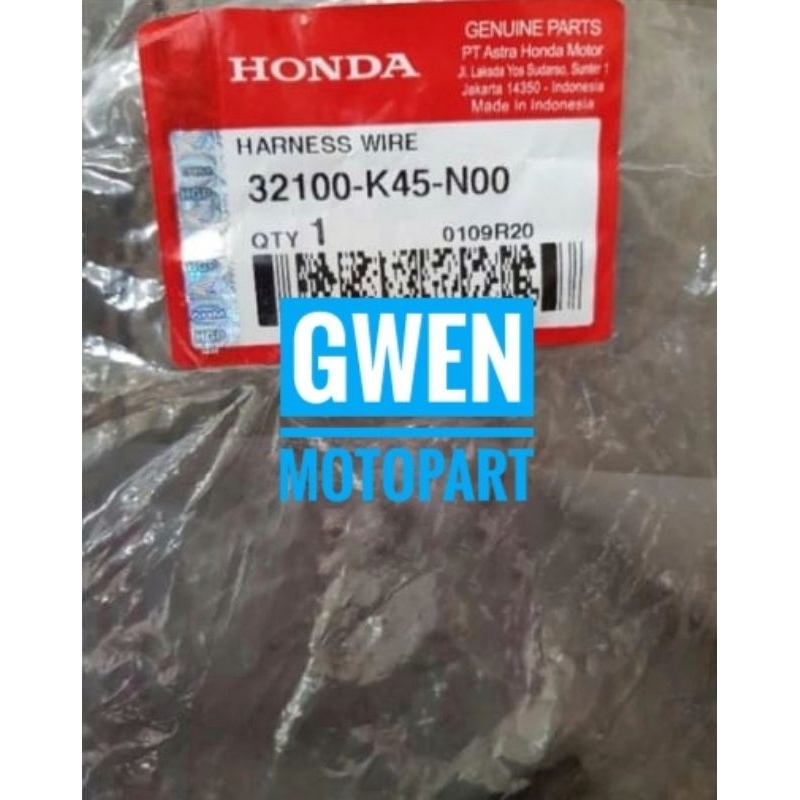 Harness Wire Kabel Kelistrikan Listrik CBR150R CBR 150R K45A Lokal Mata Dua 2014 2015 2016 32100K45N