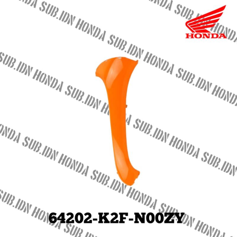 Cover Depan Kiri Oranye Honda Scoopy K2F64202K2FN00ZY