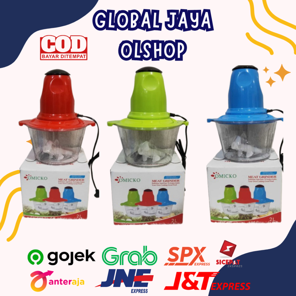 OMICKO CHOPPER OM4902 2 LITER / MEAT GRINDER / PENGGILING DAGING ELEKTRIK