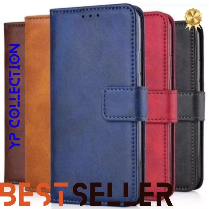 VIRAL LEATHER CASE VIVO S1 S1PRO Z1PRO Y02S Y20T T1.5G/FLIP COVER DOMPET + TALI/SLIDE CAMERA PROTECT