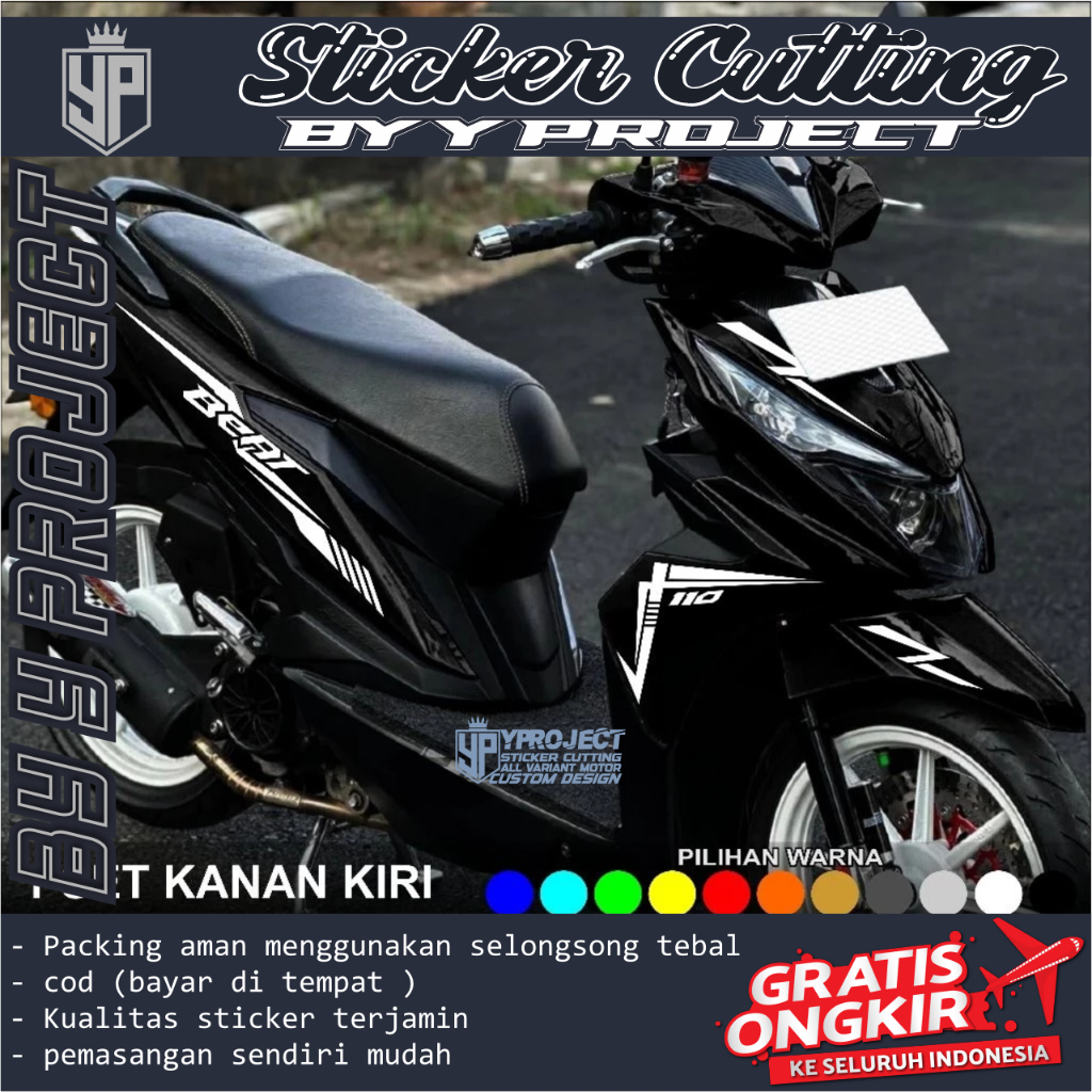 STRIPING BEAT NEW ESP 2017 2018 2019 CUTTING STICKER cutting sticker motor beat striping cutting bea
