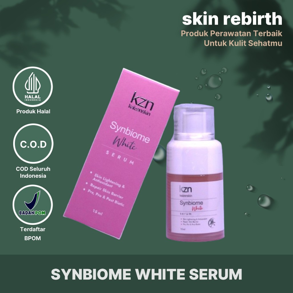 KAIZEN SKIN Synbiome White Serum Microbiome Science For Radiance Skin Serum Booster Skin Barrier