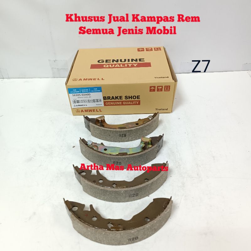 KAMPAS REM BELAKANG HYUNDAI ATOZ KIA VISTO BRAKE SHOE ATOZ KIA VISTO