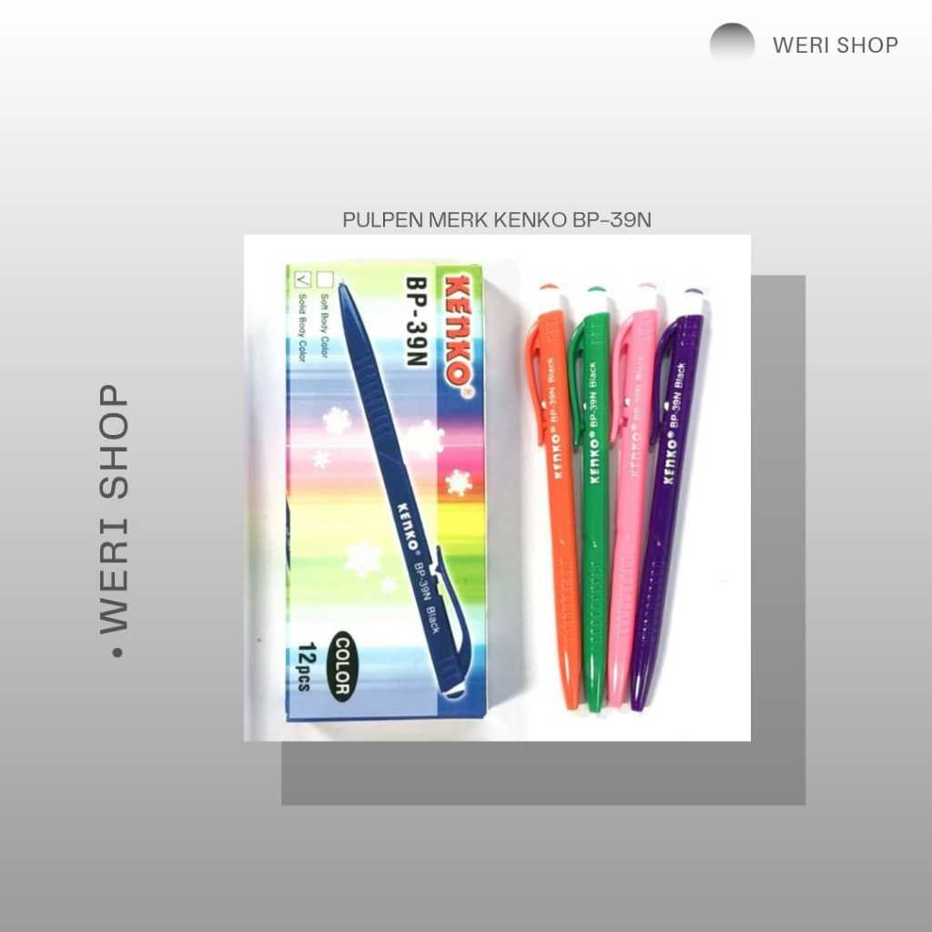 

PULPEN MERK KENKO BP-39N / PULPEN BERKUALITAS (1 PAK ISI 12 PCS)