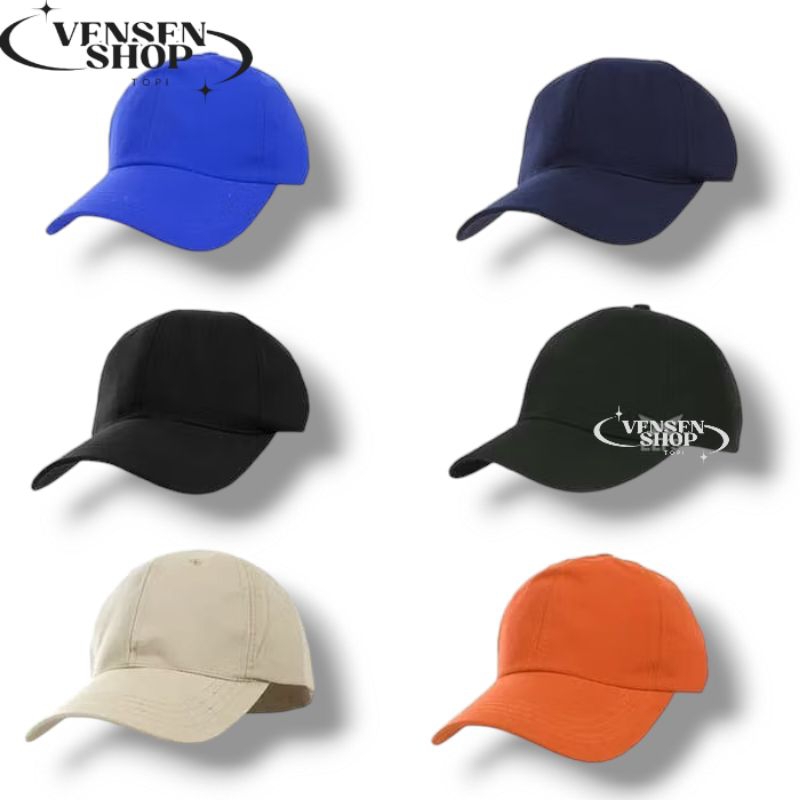 Topi Baseball polos/topi main/topi cowok/topi cewek/topi twil (anak/dewasa)