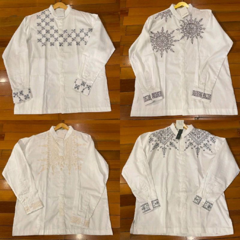 Kemeja Koko Bordir Pria by Dian Pelangi LIMITED EDITION Baju Atasan Cowok Muslim Keren Cakep Simple 