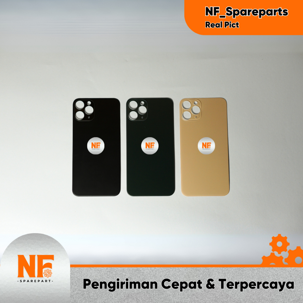 BACKGLASS IPHONE  11PRO / PROMAX / BACK GLASS IP 11 PRO / BACK COVER / BACK DOOR IPHONE