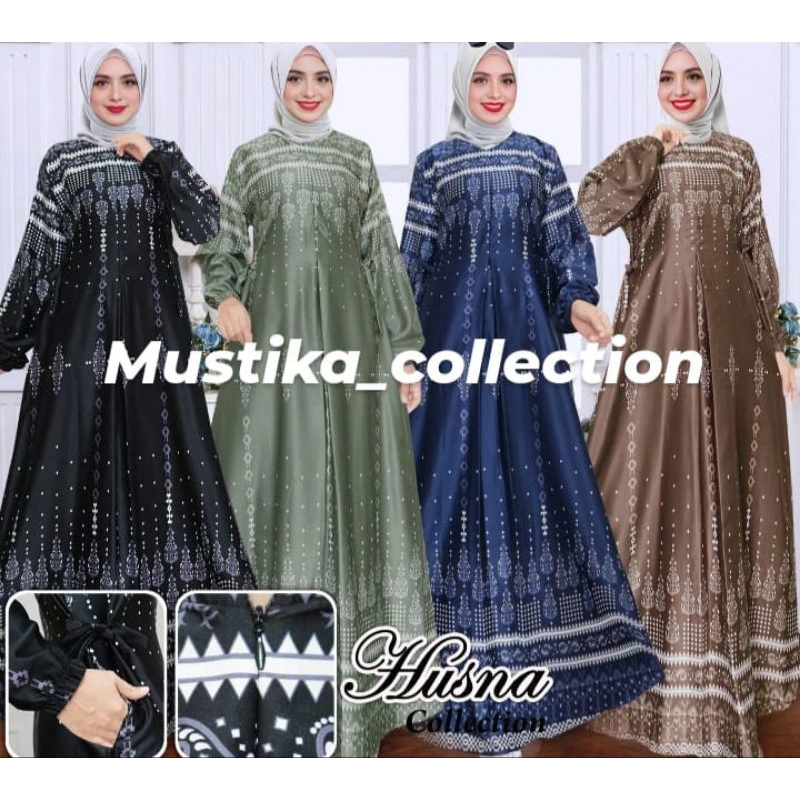Gamis Silk Premium Slavina Dress |Gamis Pesta Kondangan Motif Terbaru |Gamis Busui Friendly