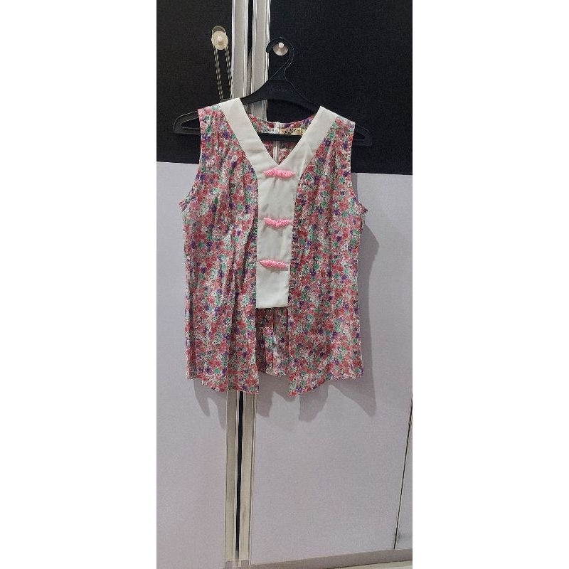 preloved blus cheongsam wanita cantik