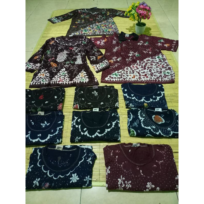 BAJU KAOS WANITA DEWASA BATIK MADURA KHUSUS UKURAN L