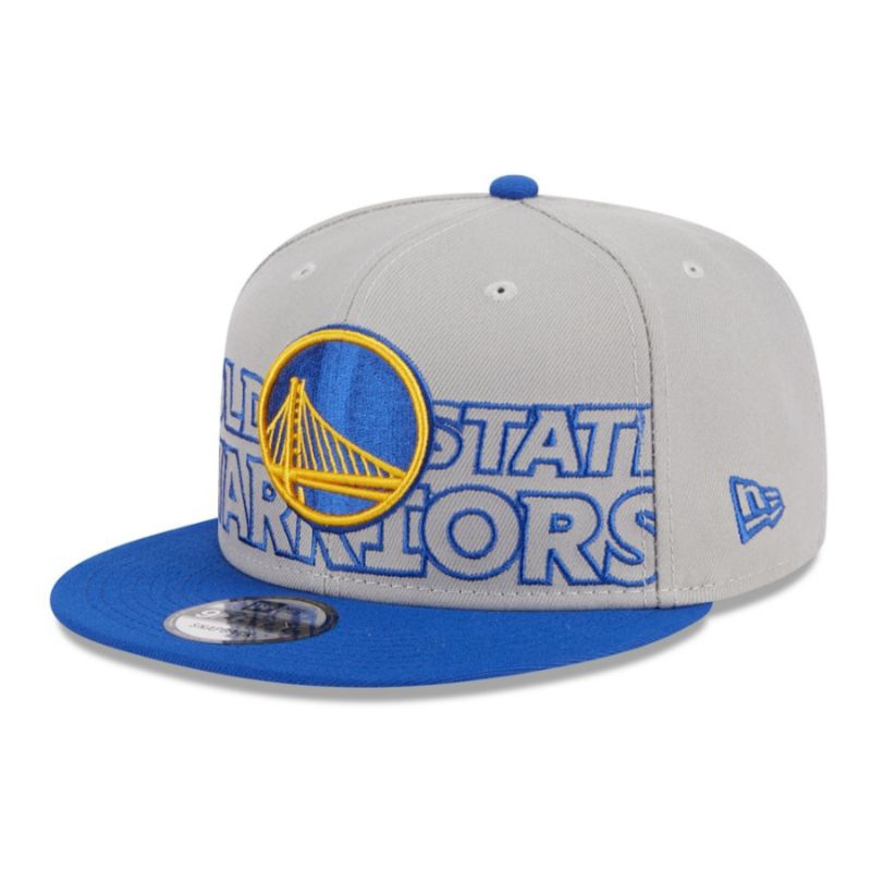 Topi New Era Cap Golden State Warriors Draft 23 Gray 9Fifty Snapback Original