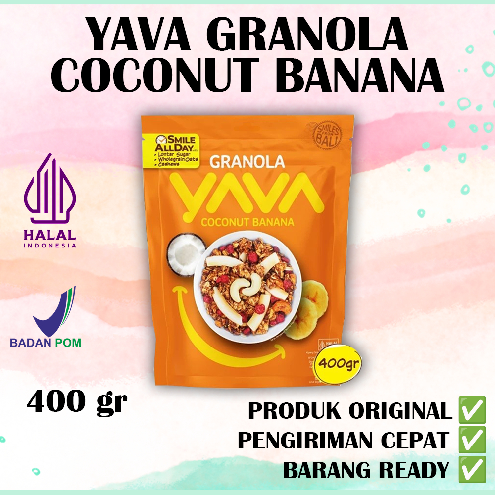

Yava Granola Coconut Banana 400 gr