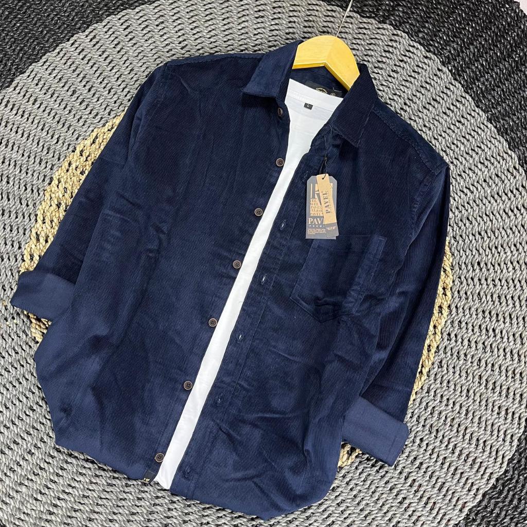 Kemeja lengan panjang pria bahan corduroy / Kemaja lengan panjang corduroy unisex / Kemeja pria polo