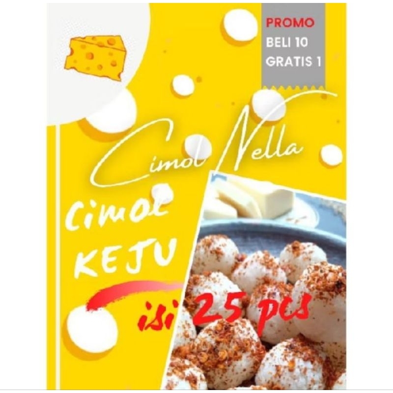 

cimol isi keju cimol nella isi 25 pcs