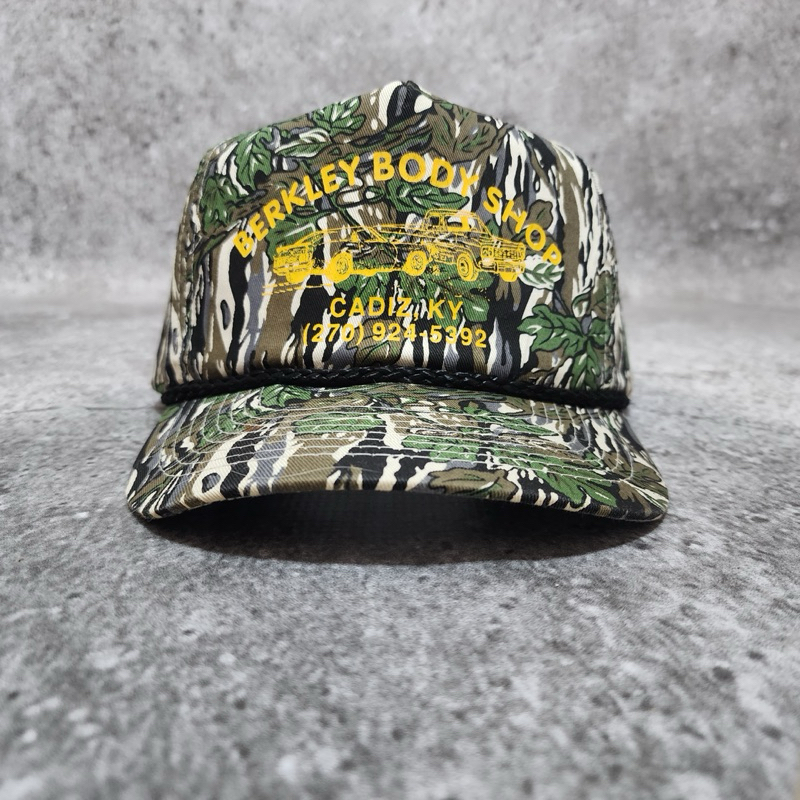 Topi Berkley Body Shop Camo Vintage Hat Second Original Pria Wanita Unisex