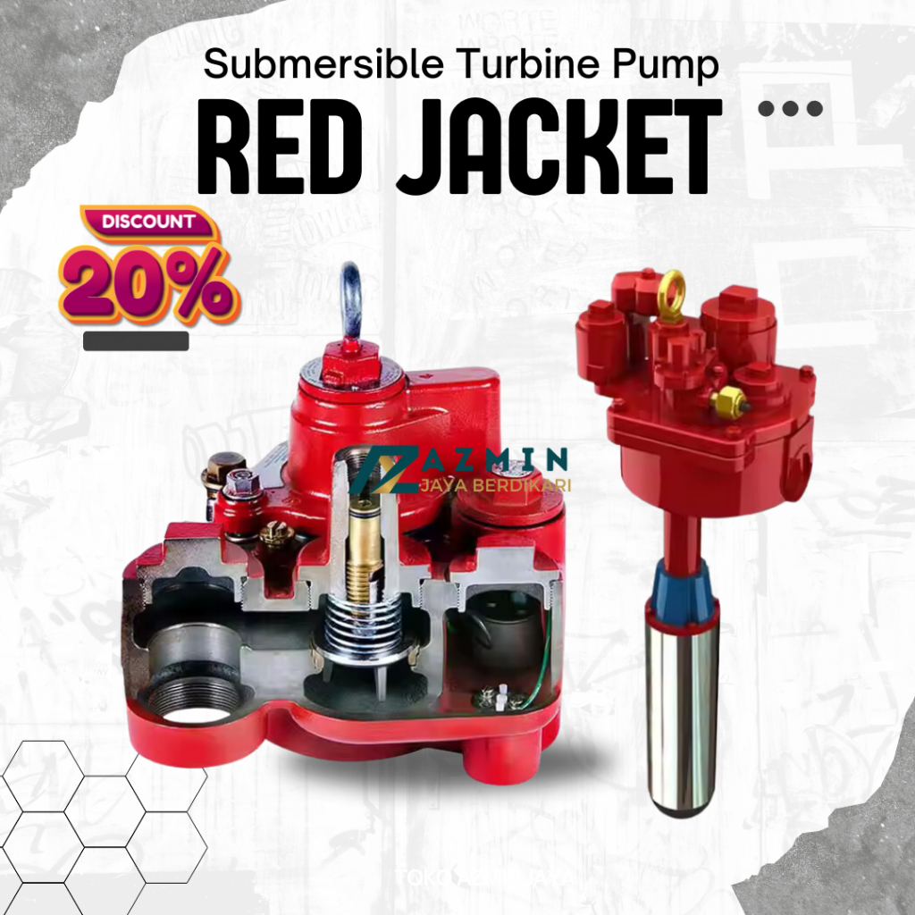 STP Red Jacket Submersible Turbine Pump Pompa Submersible Bahan Bakar