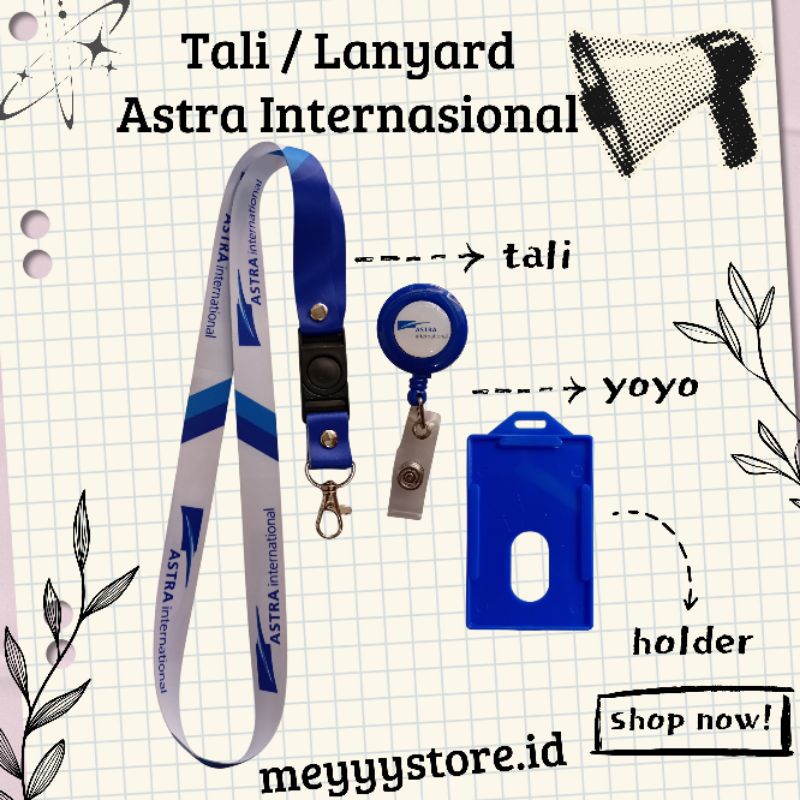 

READYYY Tali Gantungan ID CARD / Lanyard ASTRA INTERNASIONAL [STOCK MELIMPAH] Termurahhh Harga Grosir!