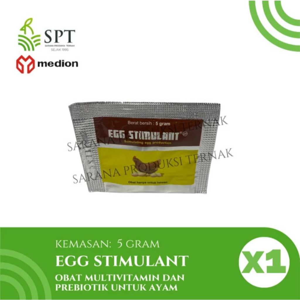 EGG STIMULANT MEDION 5 GR VITAMIN AYAM BERTELUR RUTIN PRODUKSI TELUR AYAM MAKSIMAL