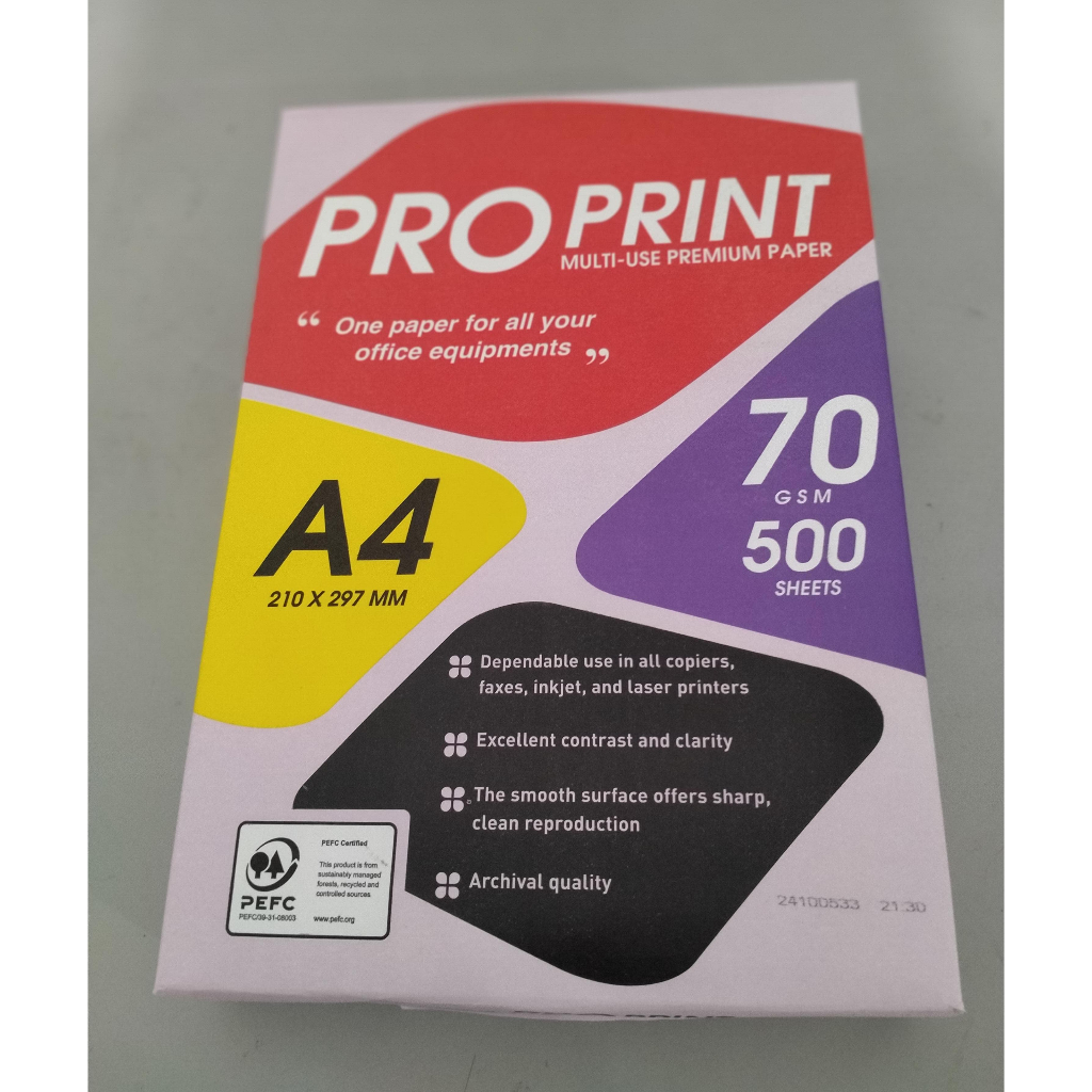 

Kertas HVS PRO PRINT A4 70GR