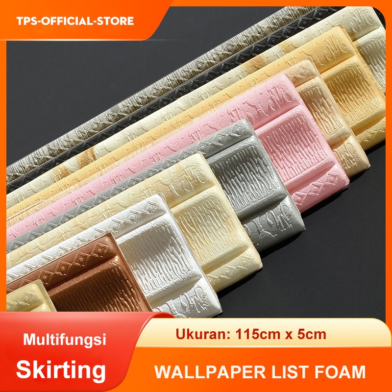 Wallpaper List Foam Stiker Dinding（115cm*5cm） / Wallborder Foam 3D / Wall Border List TEBAL / List d