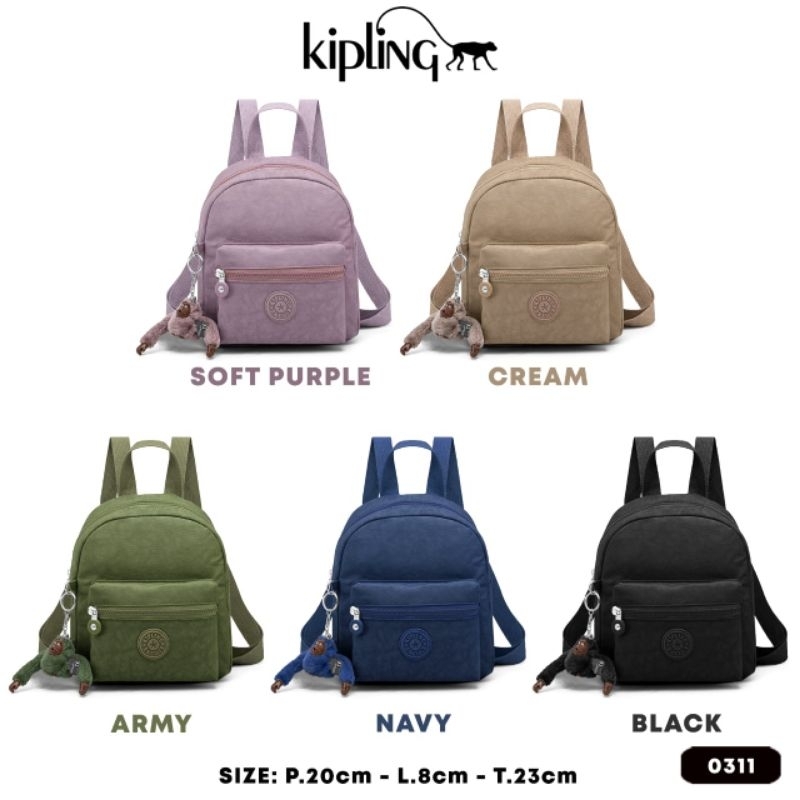 Tas Ransel mini bag Kipling style bahan parasut anti air.