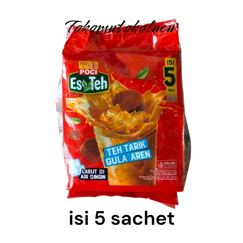 

teh poci es teh tarik gula aren isi 5 sachet