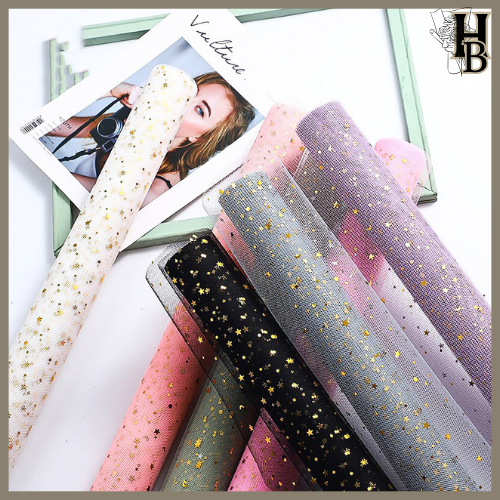 

Flower Wrapping Jaring Mesh Bintang Korea Wrappiung Polynett Bintang Buket KB47