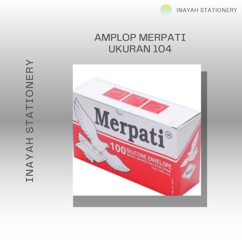 

AMPLOP MERPATI PUTIH UKURAN 104 Kantor