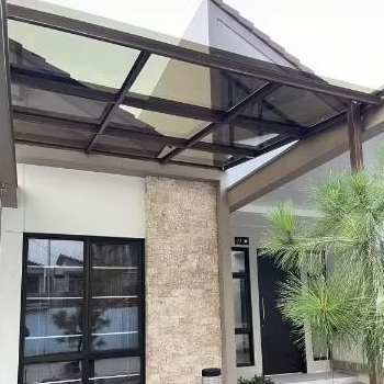 Rangka baja ringan atap solarflat 3mm + cat terpasang