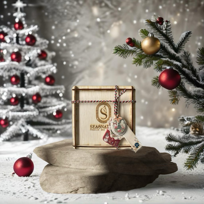 

SEAGNATURE PREMIUM WOODEN BOX PACKAGING CHRISTMAS EDITION *BOX ONLY*