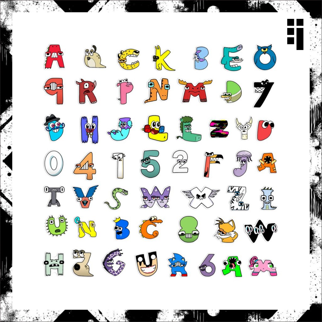 

Stiker Cutting ALPHABET LORE Vinyl