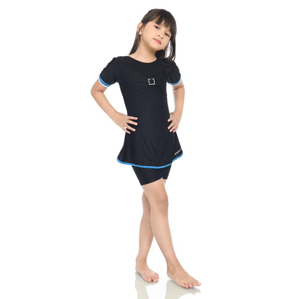 Baju Renang Anak Perempuan 5 - 14 Tahun One Set Baju Renang Anak Abg Remaja Wanita