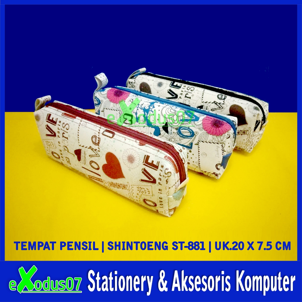 

TEPAK PENSIL PARIS LOVE KOTAK PENSIL PENCIL CASE TEMPAT PENSIL SHINTOENG