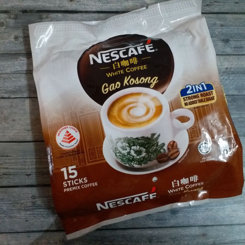 

Nescafe White Coffee Gao Kosong 2 in 1 Singapore