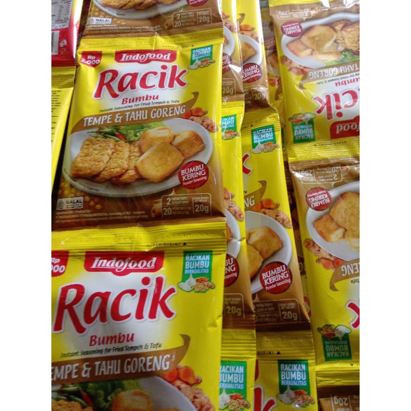 

Racik Tempe dan Tahu goreng per 1Pcs Berat 26 Gram