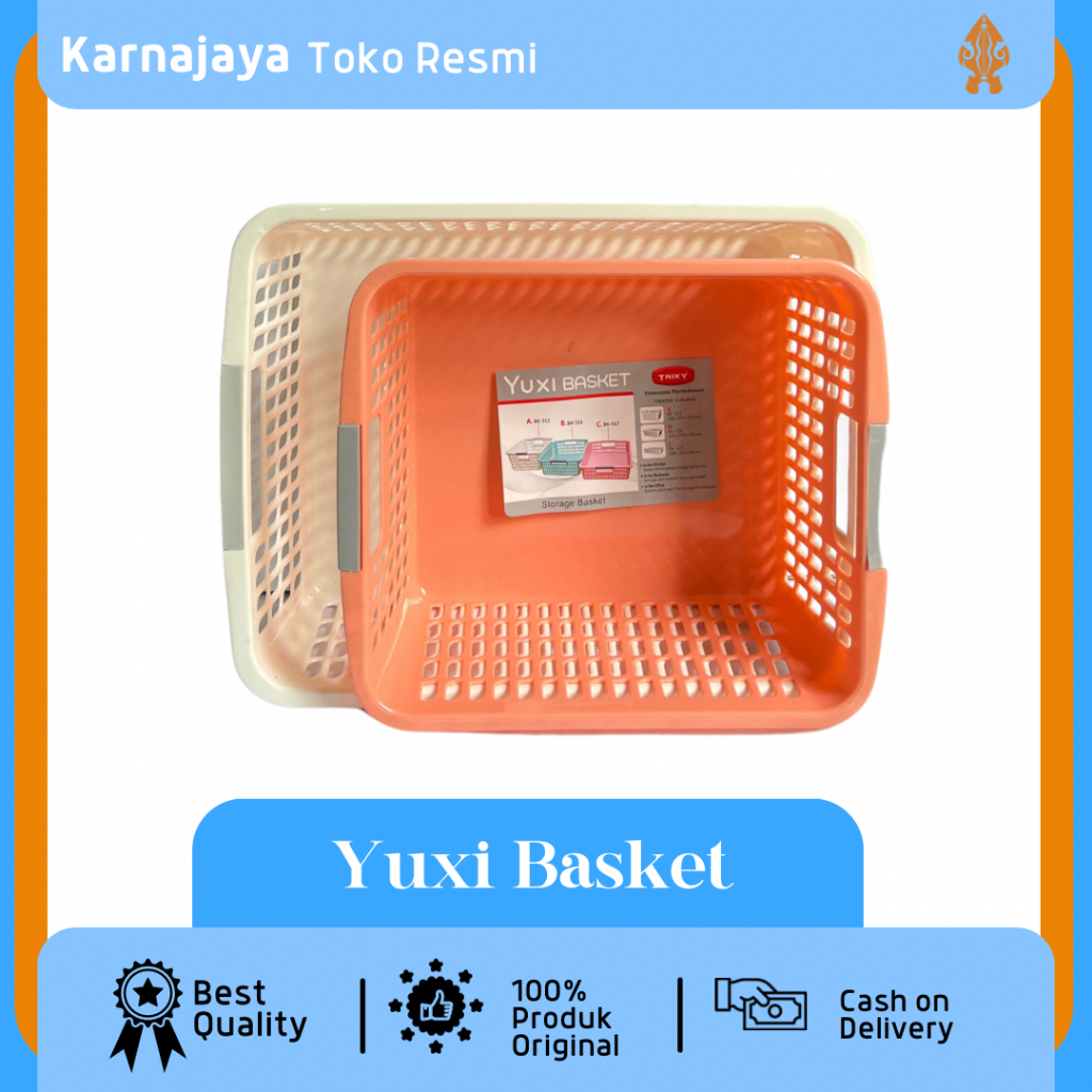 Keranjang Serbaguna Yuxi Basket untuk Baju Laundry dan Mainan - Trixy BK 515