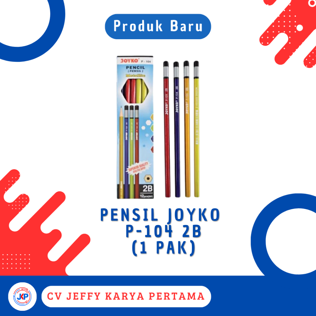 

Pensil Joyko P-104 2B (1 Pak)