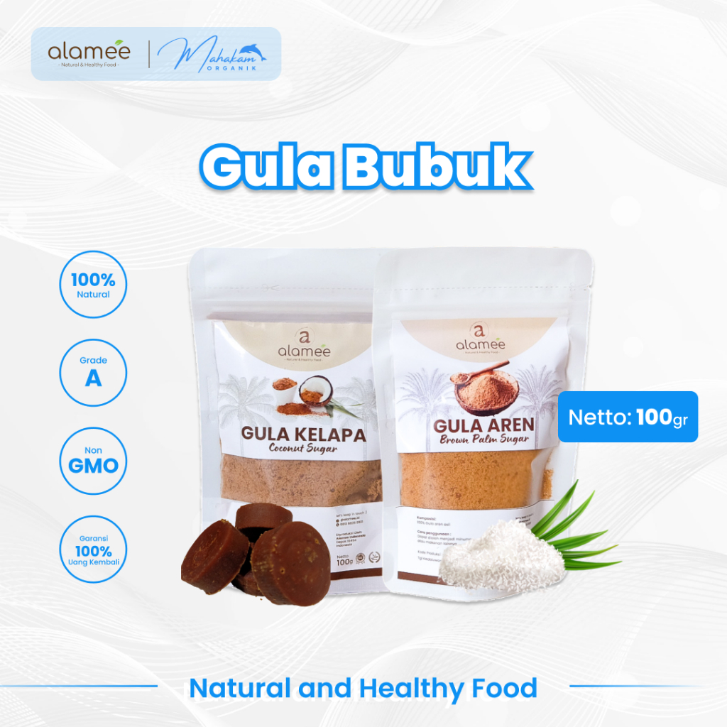 

ALAMEE Gula Kelapa Bubuk Coconut Sugar Aren Palm Organik