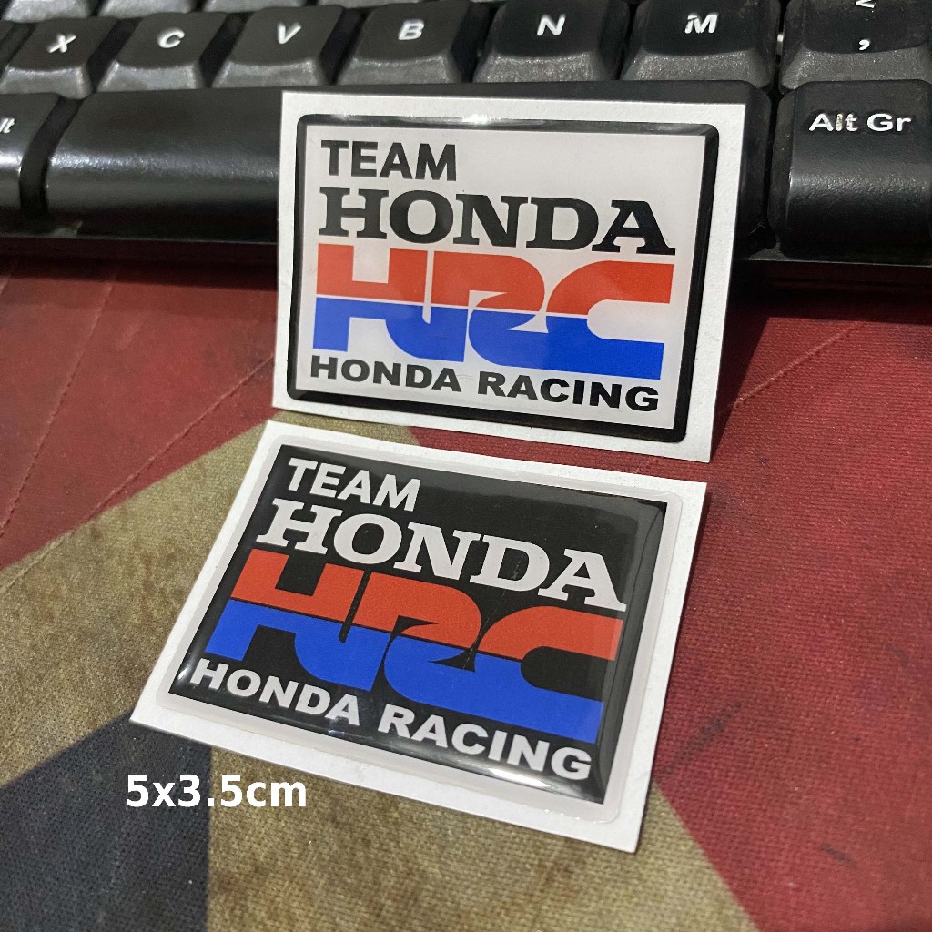 

Sticker Timbul Resin Team Honda HRC Racing Team Logo Lycal 3D Kecil Satuan