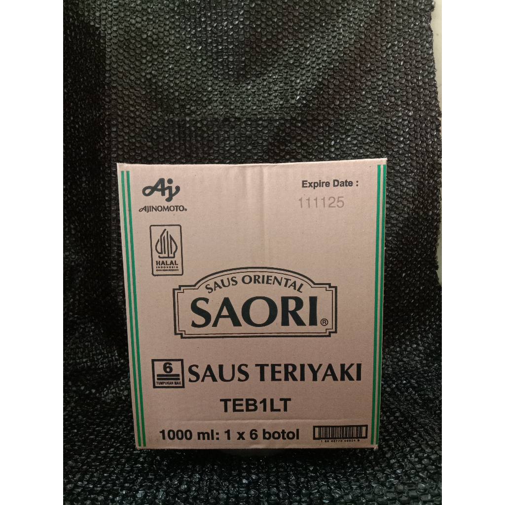 

Saori Saus Teriyaki 1 Dus Isi 6 Liter